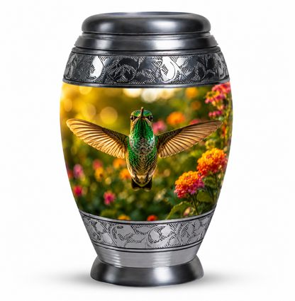 Flying Hummingbird Cremation Urn For Ashes
