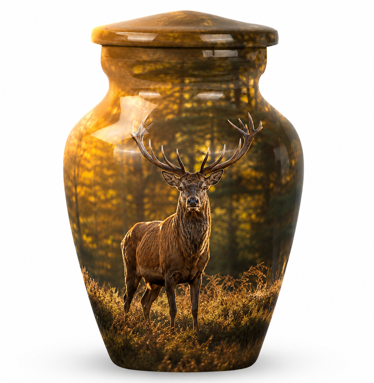 Swamp Deer Cremation Urn