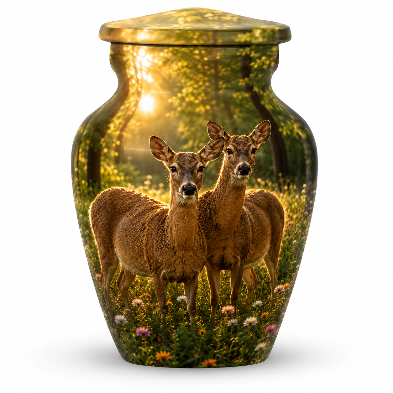 Roe Deer Cremation Urn for Human Ashes