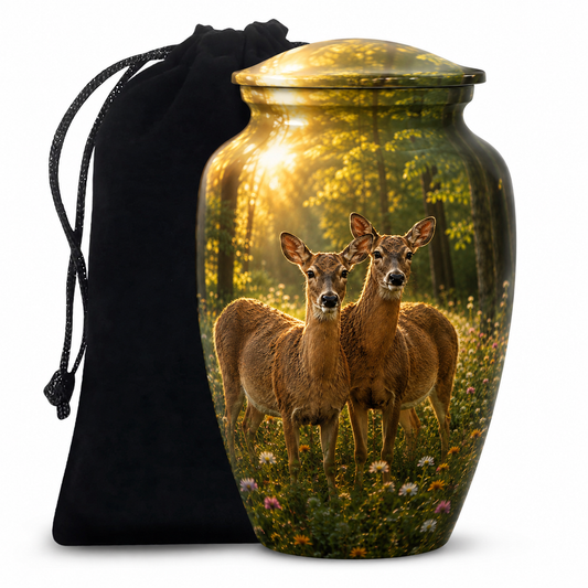 Roe Deer Cremation Urn for Human Ashes
