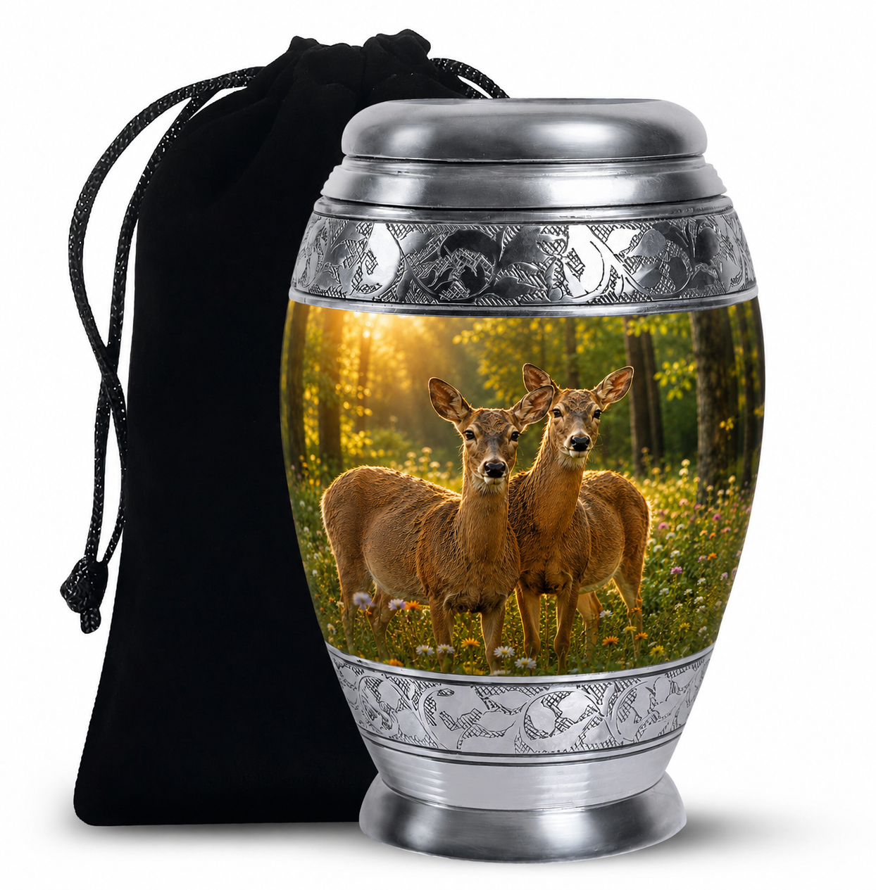 Roe Deer Cremation Urn for Human Ashes