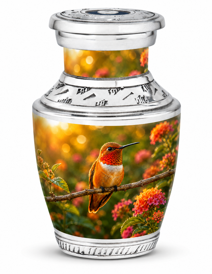 Rufous Hummingbird Cremation Urn For Ashes