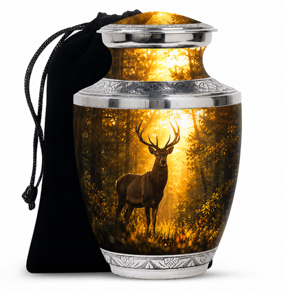 Majestic Deer Cremation Urn