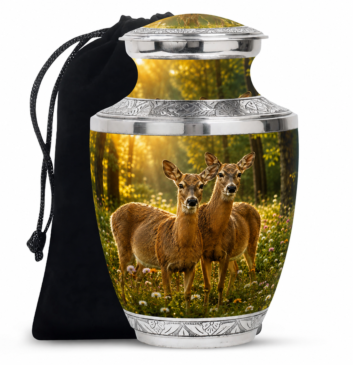 Roe Deer Cremation Urn for Human Ashes