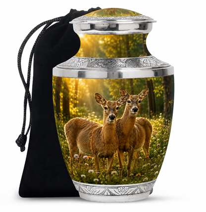 Roe Deer Cremation Urn for Human Ashes