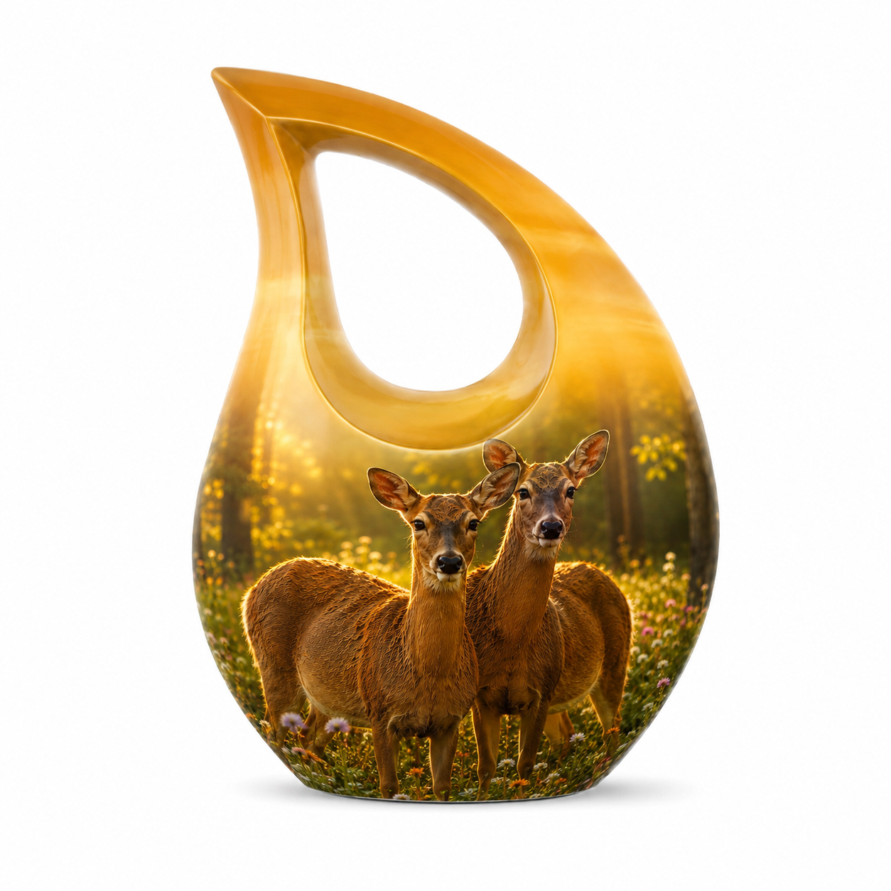 Roe Deer Cremation Urn for Human Ashes