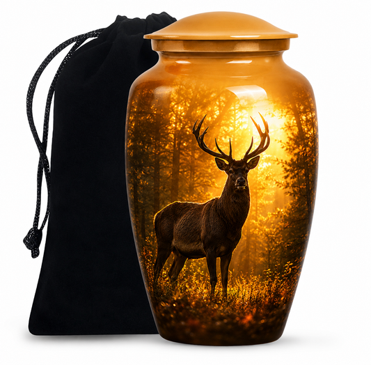 Majestic Deer Cremation Urn