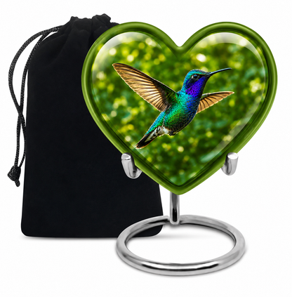 Green Hummingbird Cremation Urn