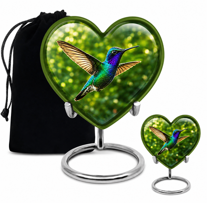 Green Hummingbird Cremation Urn