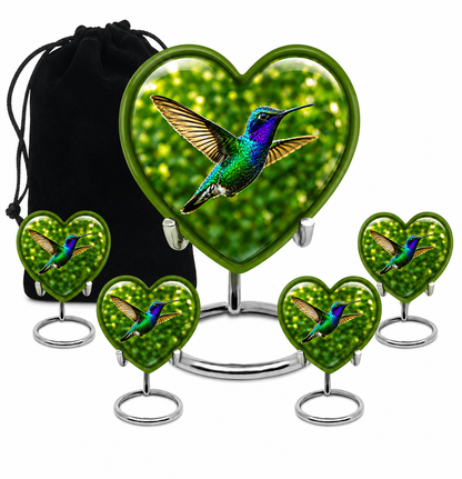 Green Hummingbird Cremation Urn
