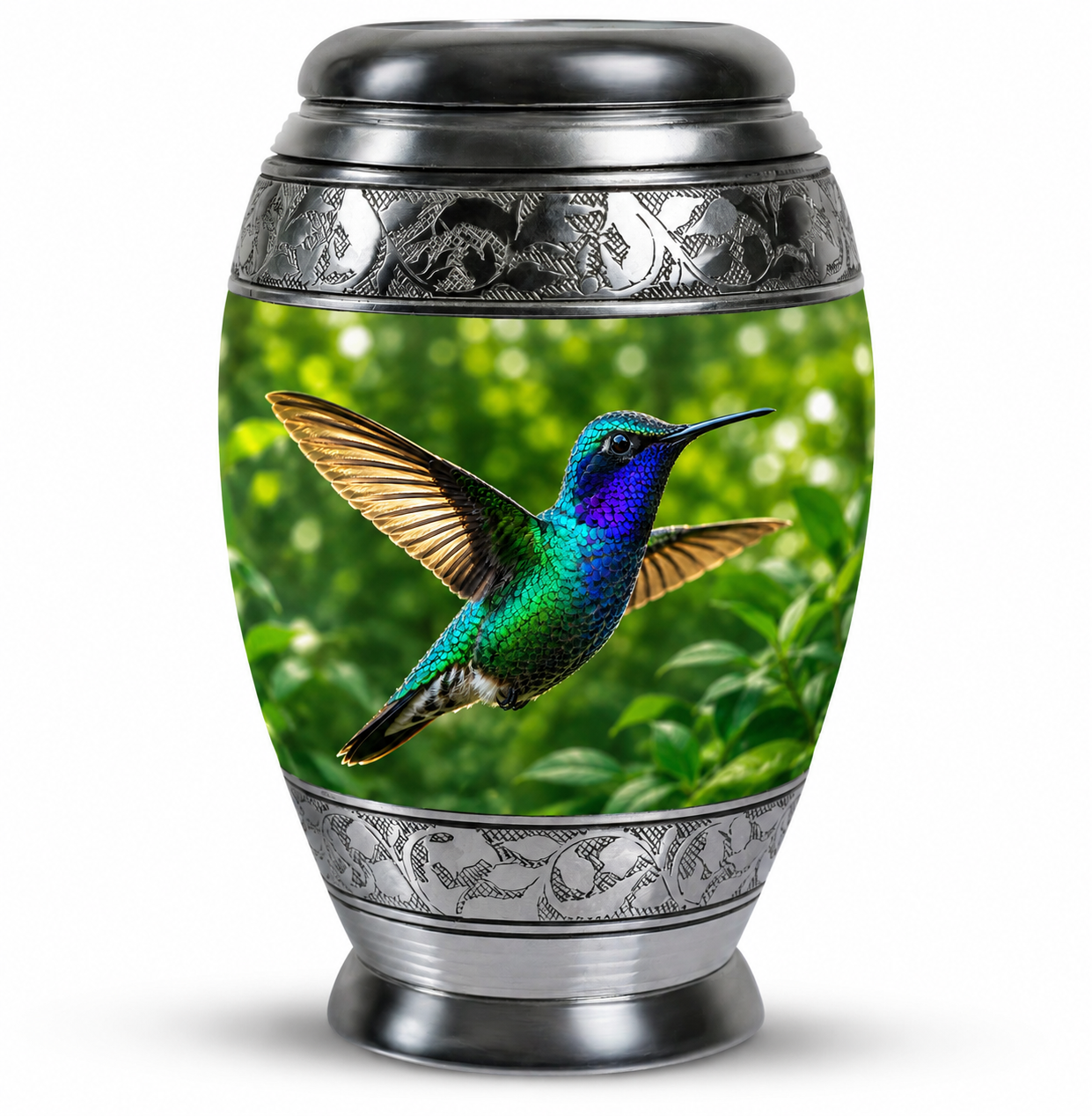 Green Hummingbird Cremation Urn