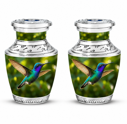 Green Hummingbird Cremation Urn