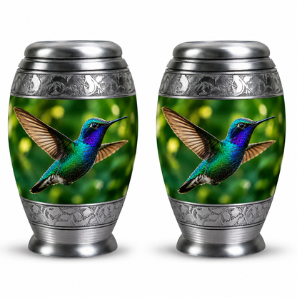 Green Hummingbird Cremation Urn
