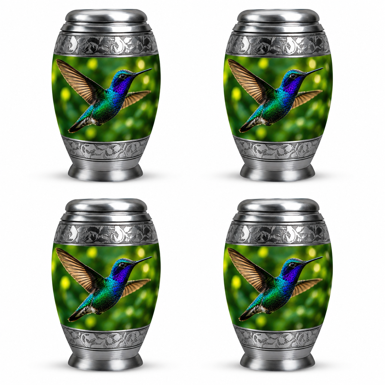 Green Hummingbird Cremation Urn