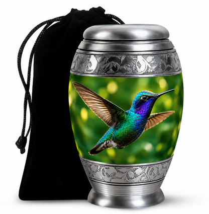 Green Hummingbird Cremation Urn