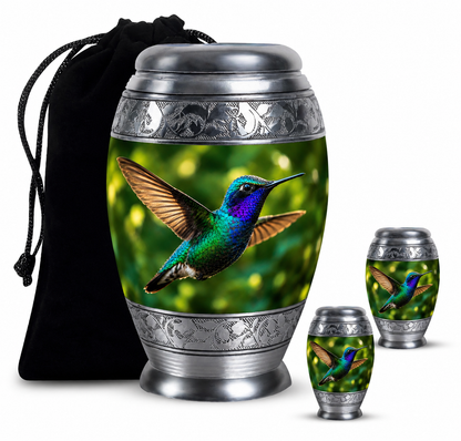 Green Hummingbird Cremation Urn
