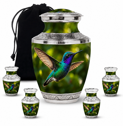 Green Hummingbird Cremation Urn