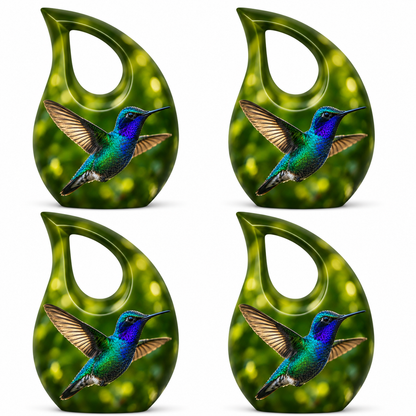 Green Hummingbird Cremation Urn