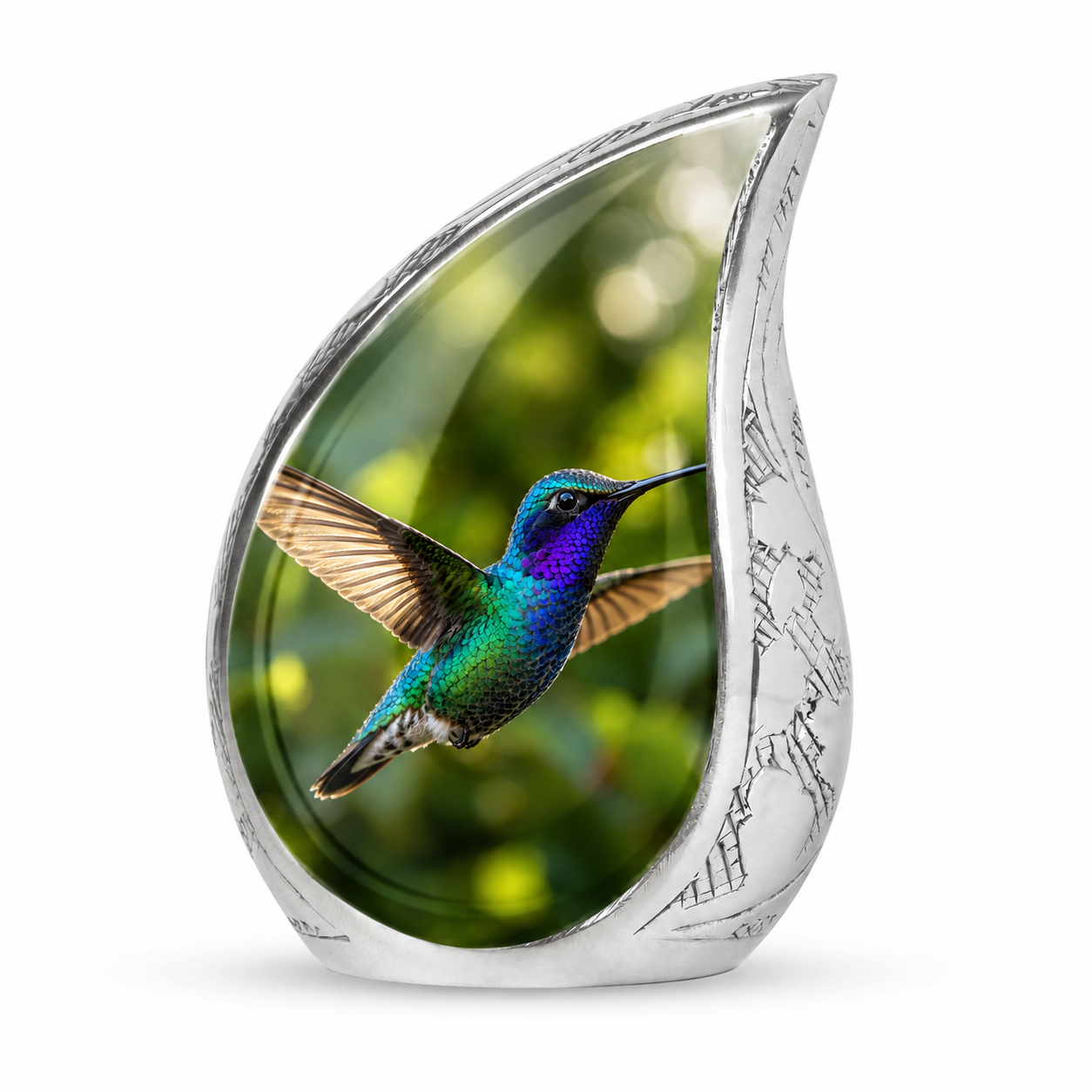 Green Hummingbird Cremation Urn
