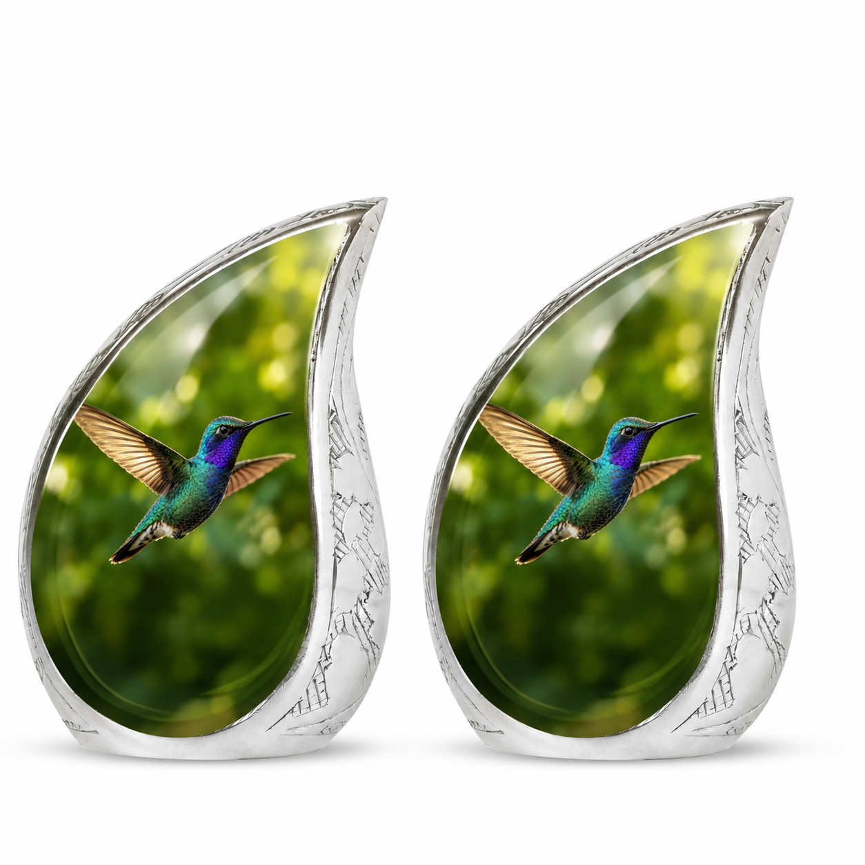 Green Hummingbird Cremation Urn