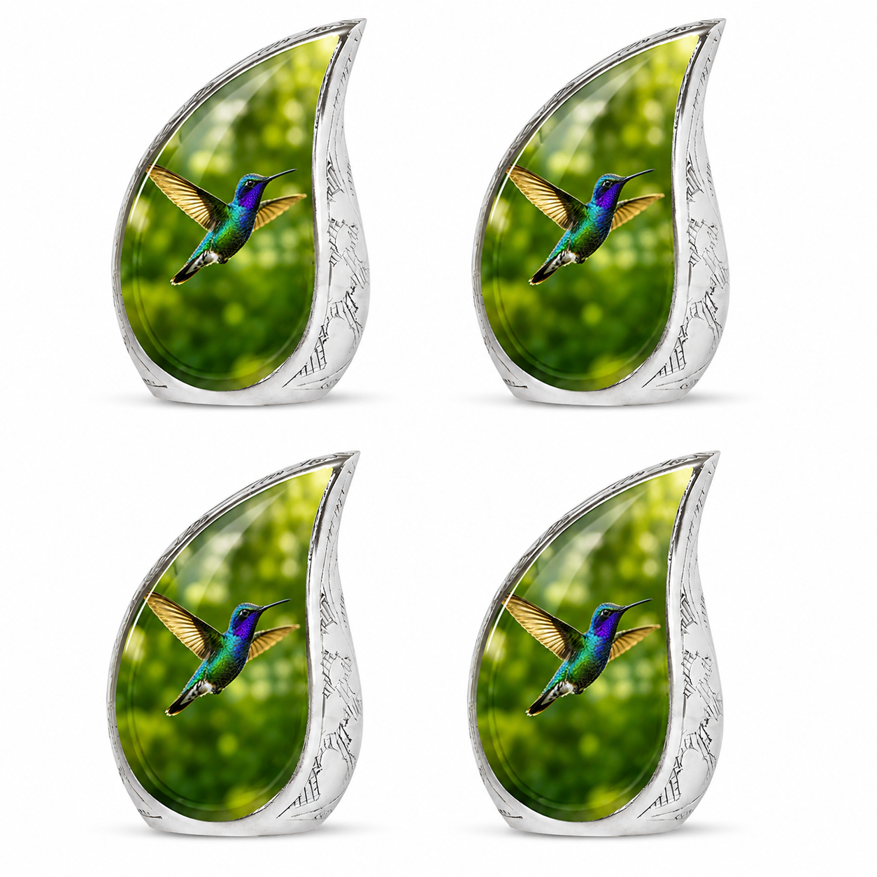 Green Hummingbird Cremation Urn