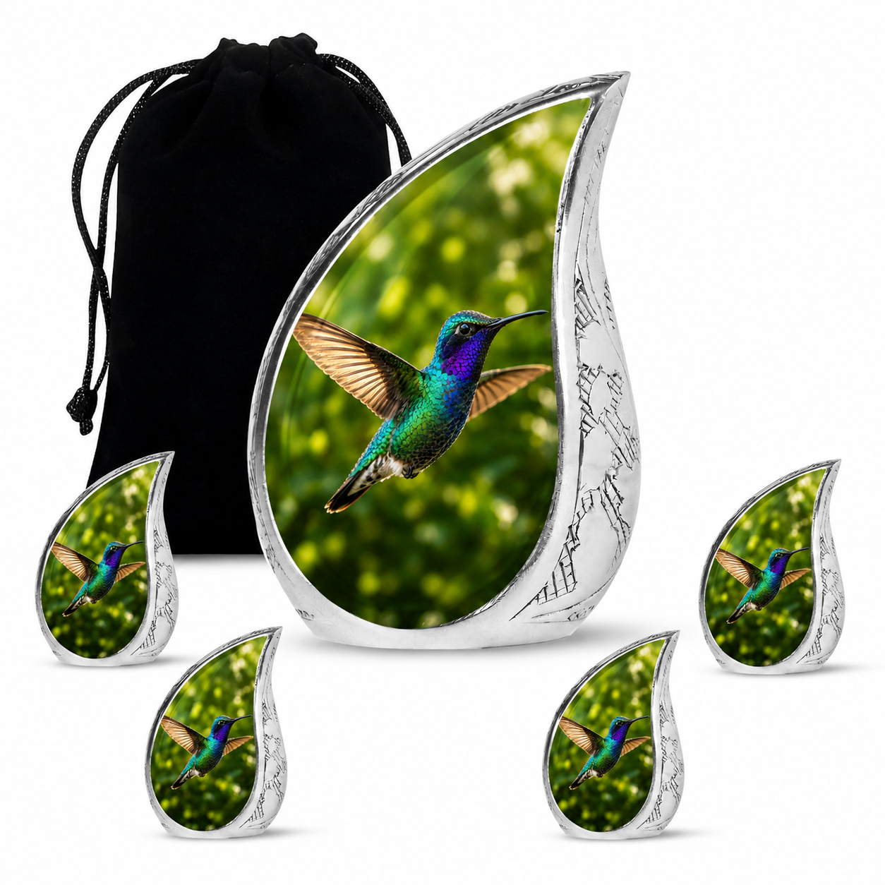 Green Hummingbird Cremation Urn