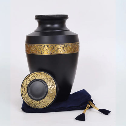 Classic Black Adult Cremation Urn