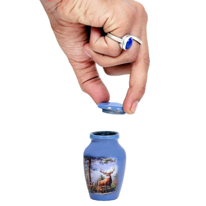 Deer Adult Cremation Urn—Nature Design