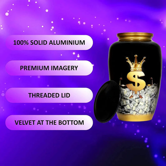 Richie Rich Pattern Adult Cremation Urn