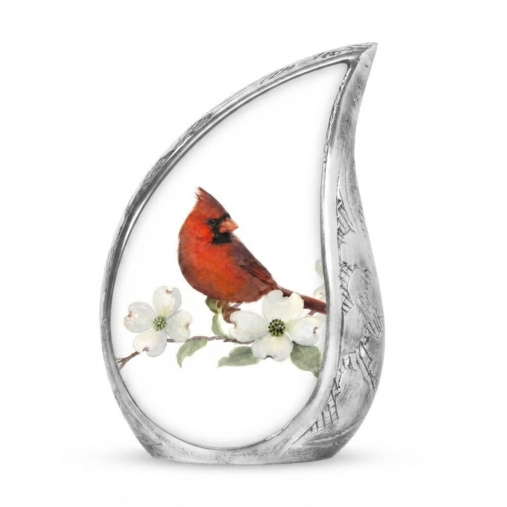 Red Cardinal Cremation Urn for Ashes