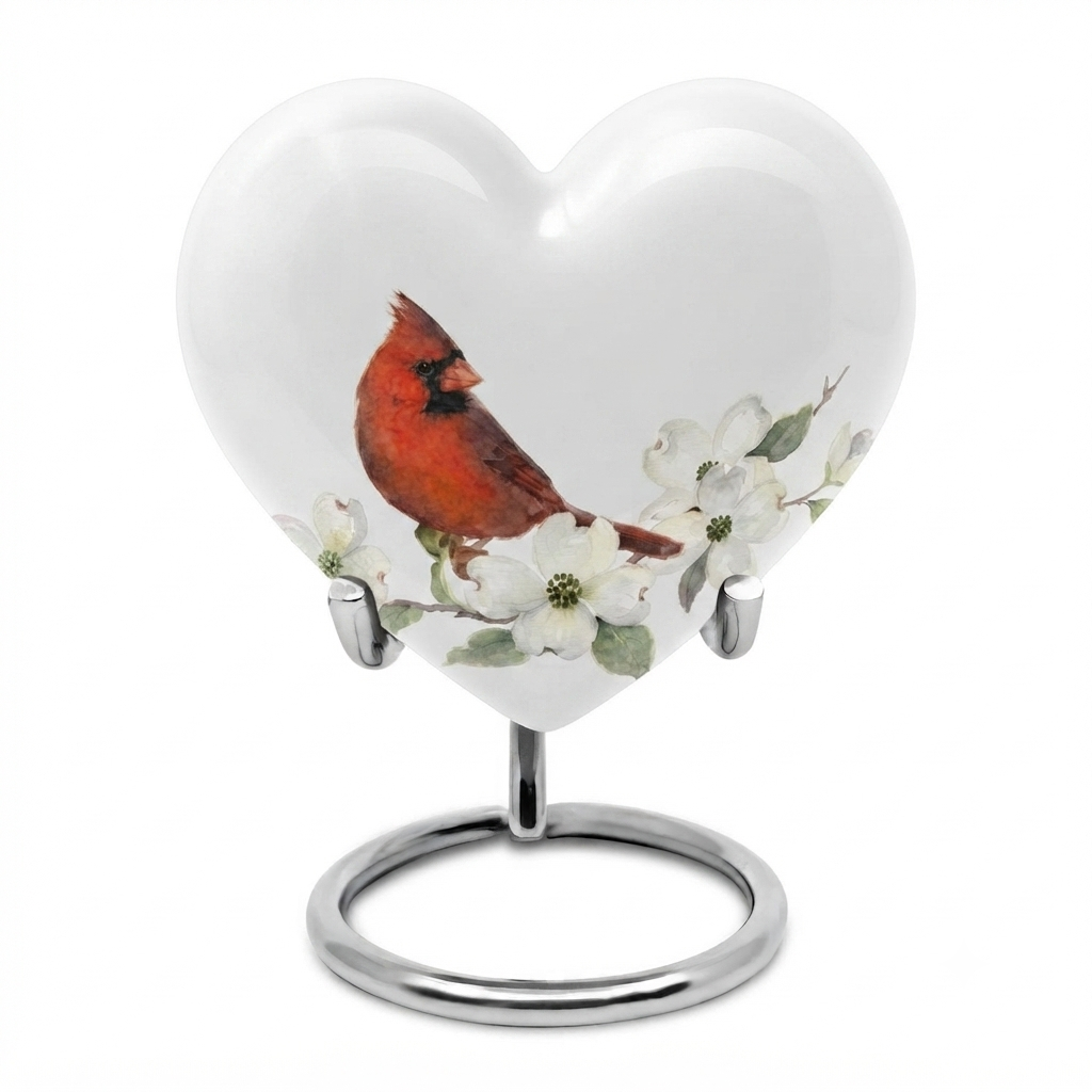 Red Cardinal Cremation Urn for Ashes