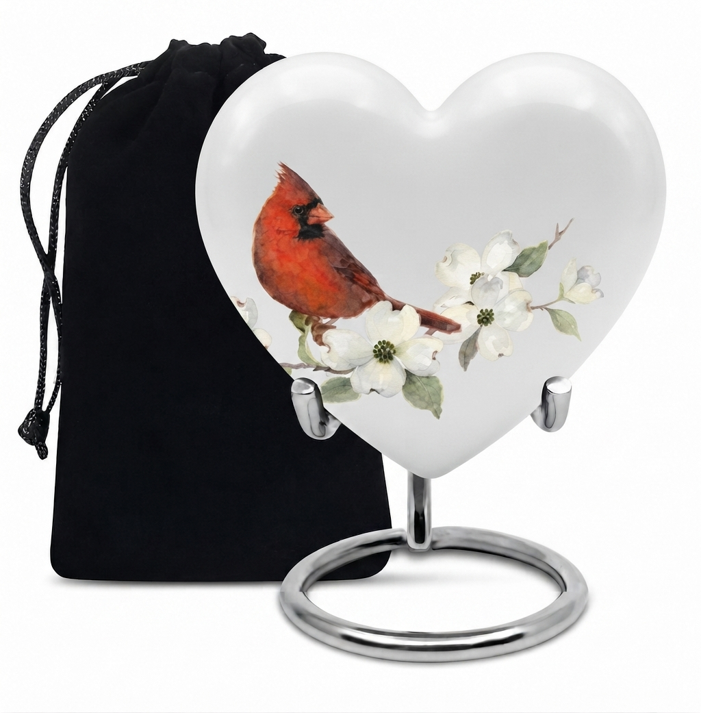 Red Cardinal Cremation Urn for Ashes