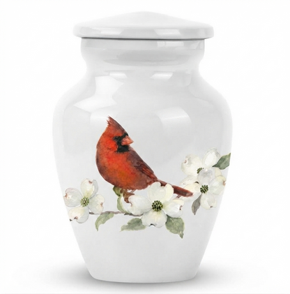 Red Cardinal Cremation Urn for Ashes