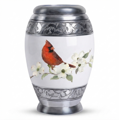 Red Cardinal Cremation Urn for Ashes