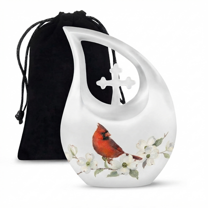 Red Cardinal Cremation Urn for Ashes
