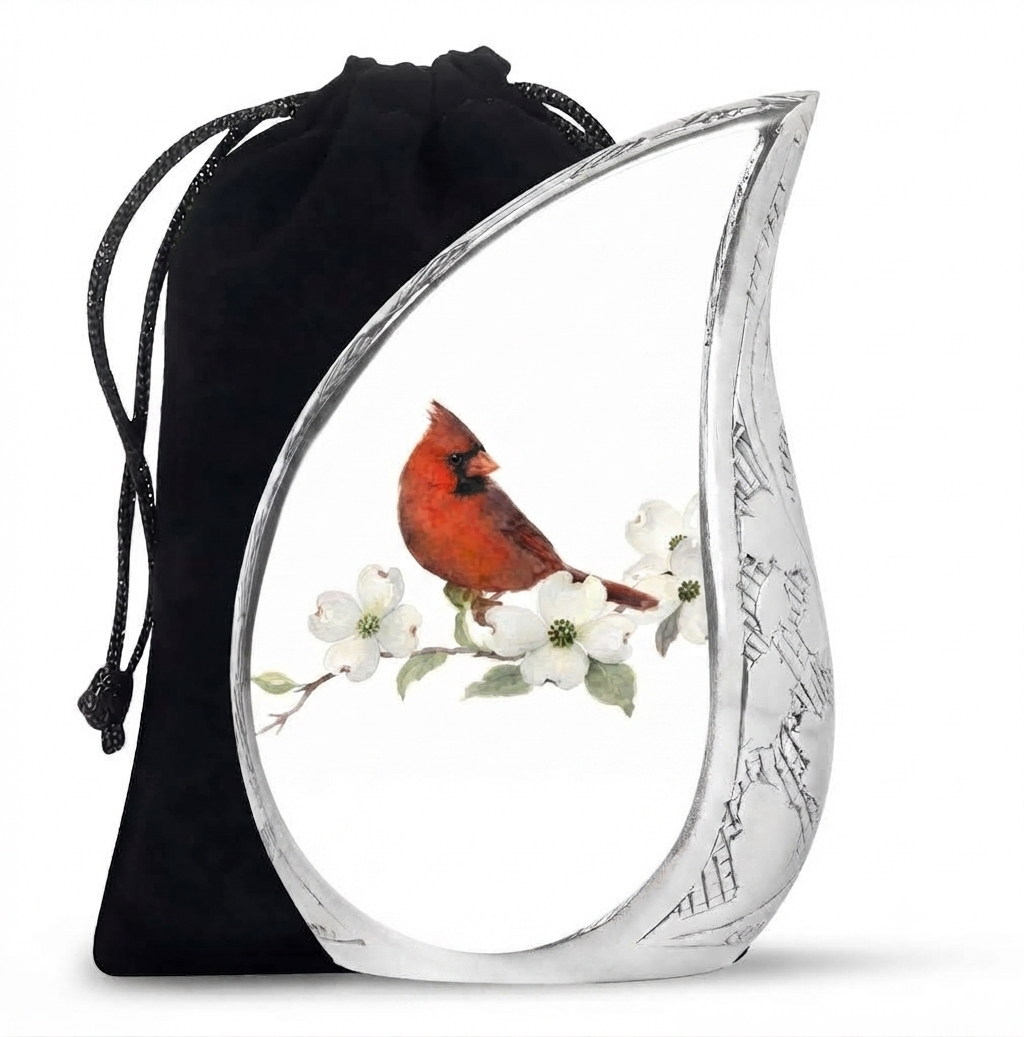 Red Cardinal Cremation Urn for Ashes