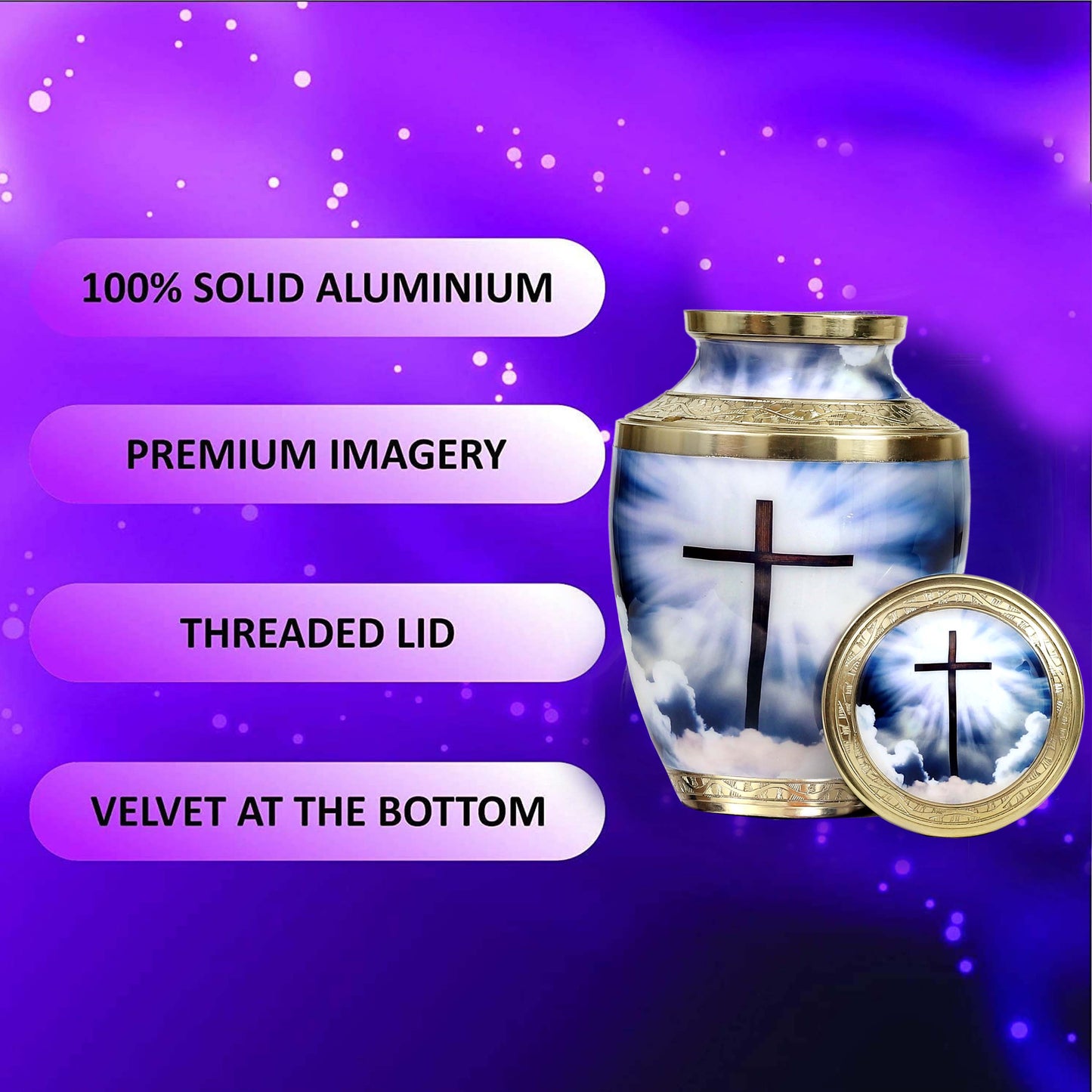 Cross urn
