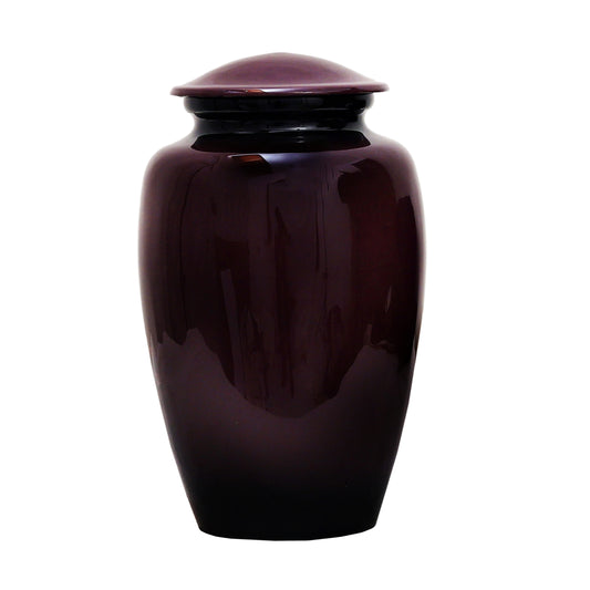 Purple butterfly urn