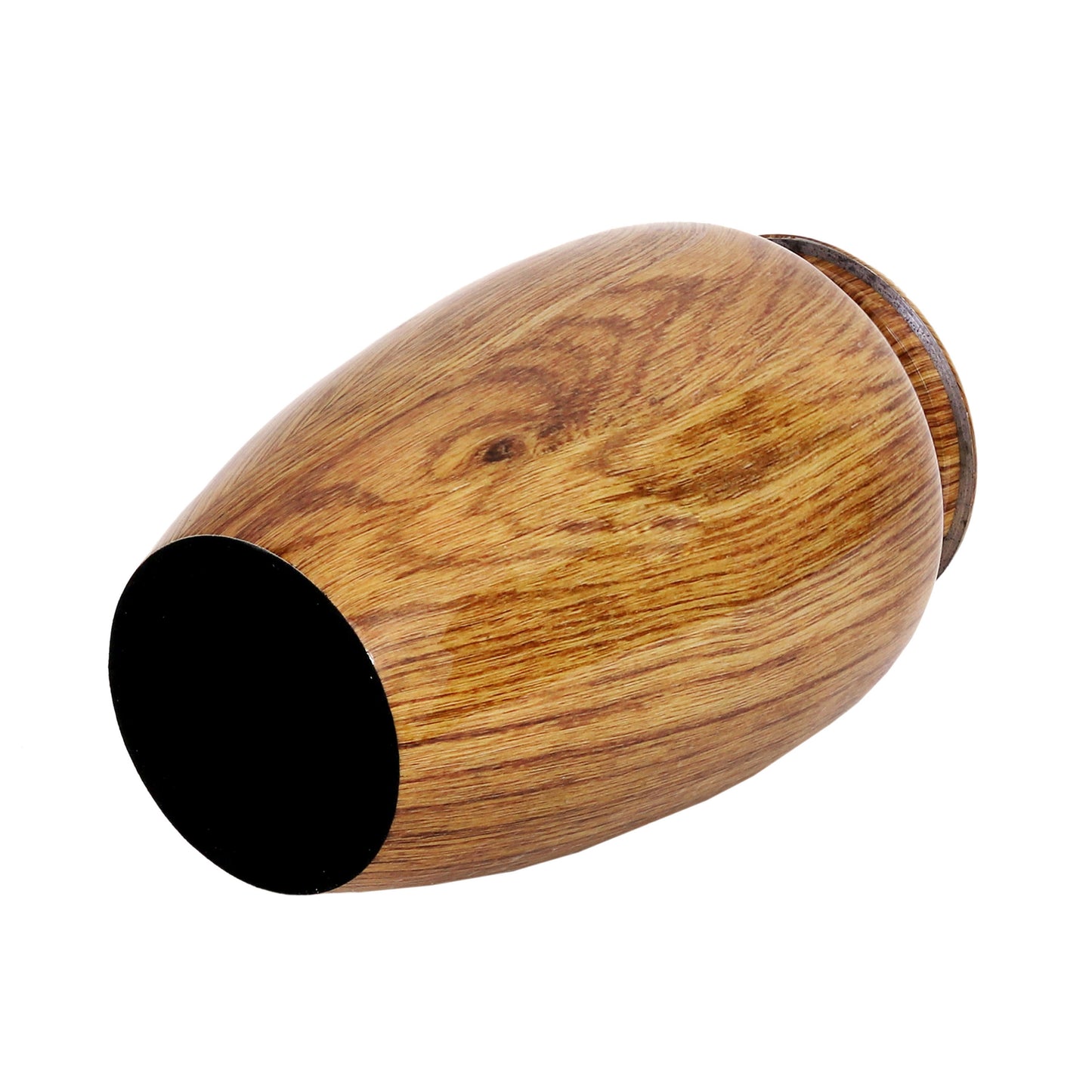 Wooden finish aluminium urn