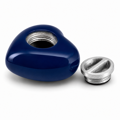 Midnight Serenade Heart Small Keepsake Urn With Stand Option