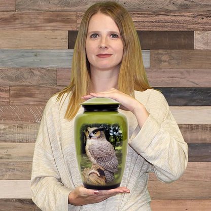 Owl Design Adult Cremation Urn