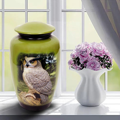 Owl Design Adult Cremation Urn
