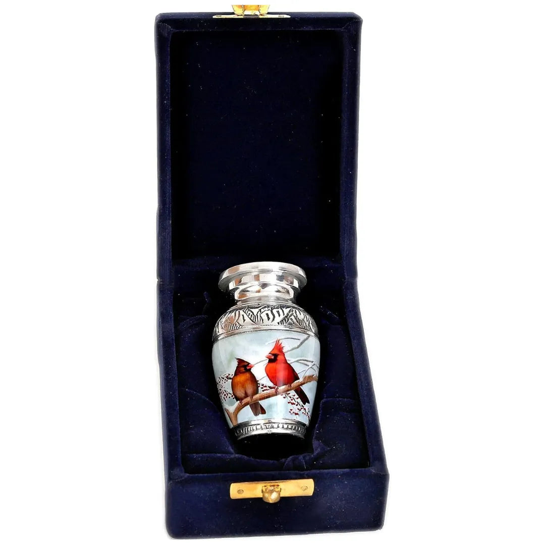 Small Keepsake Cardinal Birds Urn