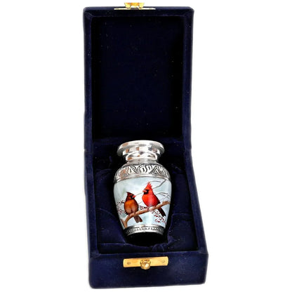 Small Keepsake Cardinal Birds Urn