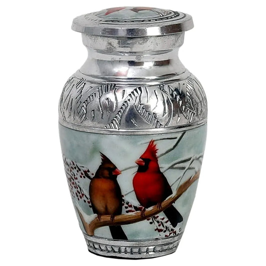 Small Keepsake Cardinal Birds Urn