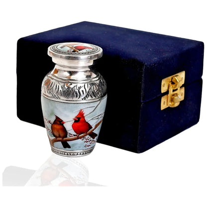 Small Keepsake Cardinal Birds Urn