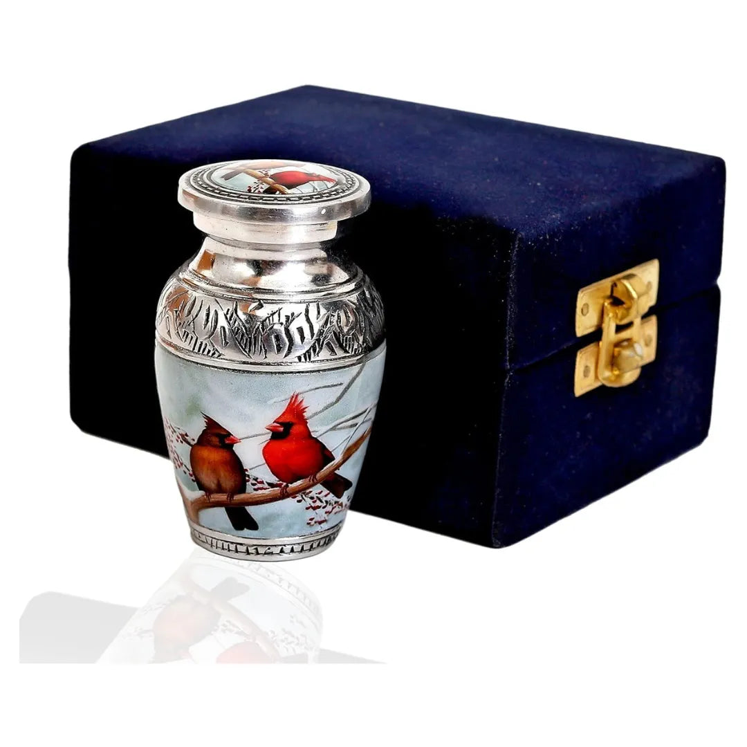 Small Keepsake Cardinal Birds Urn