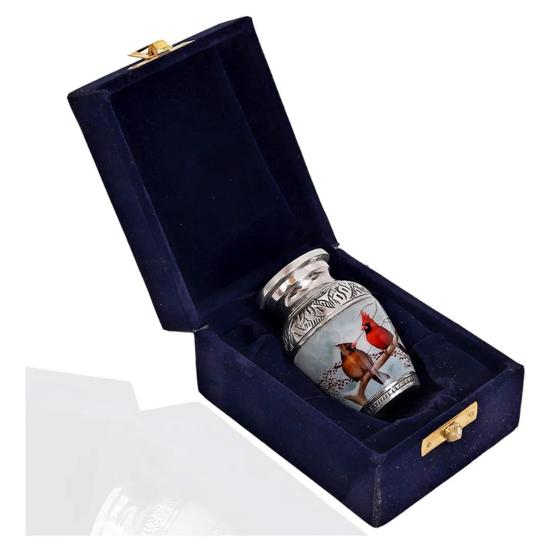 Small Keepsake Cardinal Birds Urn