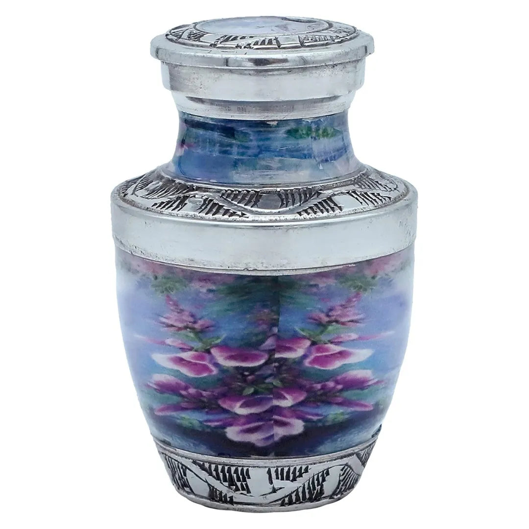 Small Velvet-Pouch Hummingbird Keepsake Urn