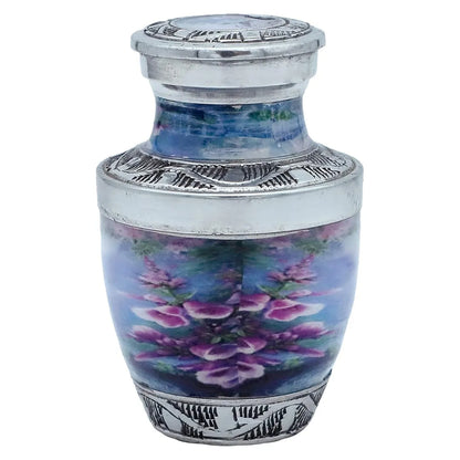 Small Velvet-Pouch Hummingbird Keepsake Urn